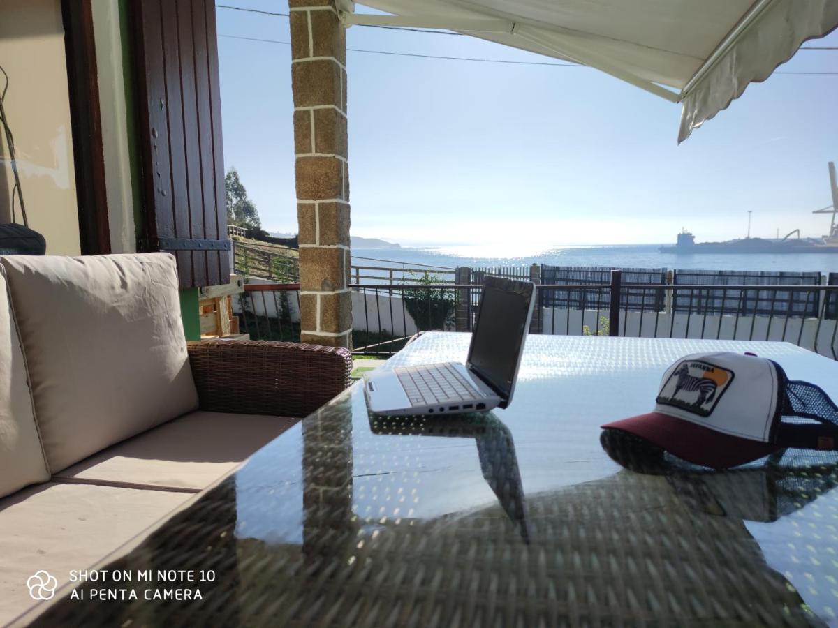 Вилла Casa A Pie De Playa De Carino Doninos Феррол Экстерьер фото